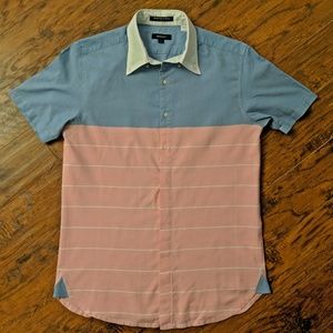 Gant | Blue/Pink | SS Striped Shirt
